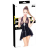 Robe Vinyl Dress Net Noire
