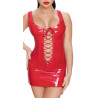 Robe Vinyl Dress Rope Rouge