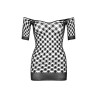 Mini Robe Fence Net Noire