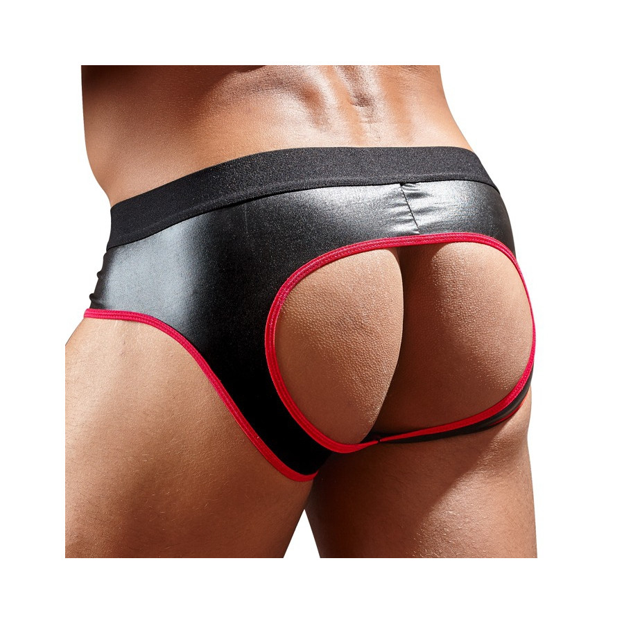 Jockstrap Joy Zip Noir-Rouge