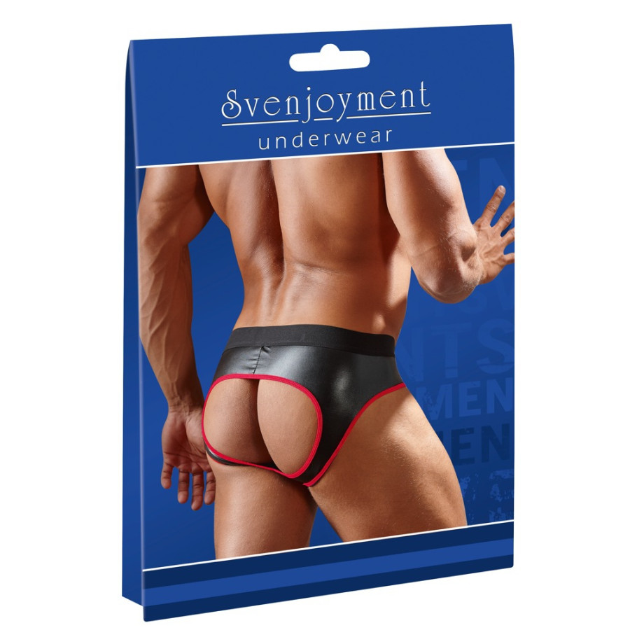 Jockstrap Joy Zip Noir-Rouge