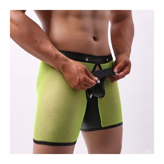 Bottomless Long OPEN IT Jaune Neon