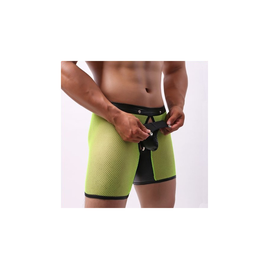 Bottomless Long OPEN IT Jaune Neon
