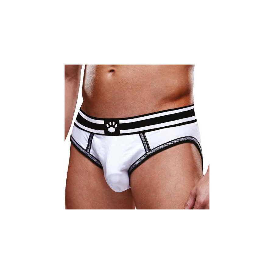 Bottomless OPEN BRIEF Prowler Blanc-Noir
