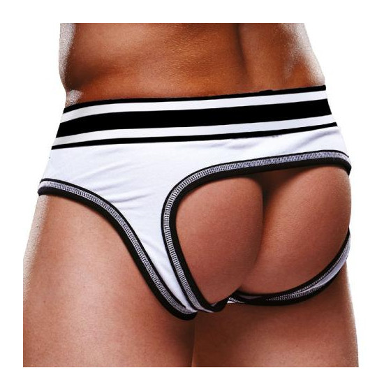 Bottomless OPEN BRIEF Prowler Blanc-Noir