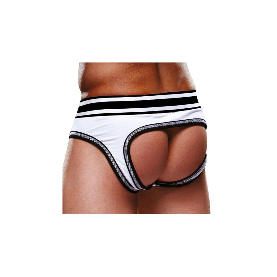 Bottomless OPEN BRIEF Prowler Blanc-Noir