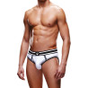 Bottomless OPEN BRIEF Prowler Blanc-Noir
