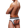 Bottomless OPEN BRIEF Prowler Blanc-Noir