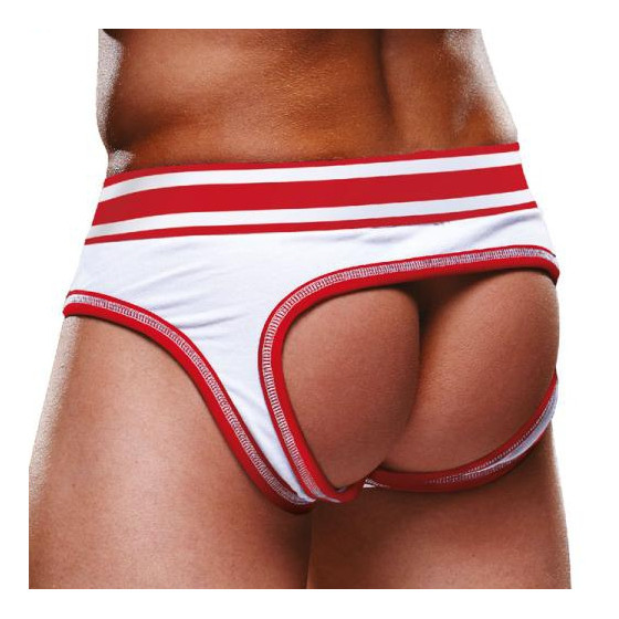 Bottomless Open Brief Prowler Blanc-Rouge