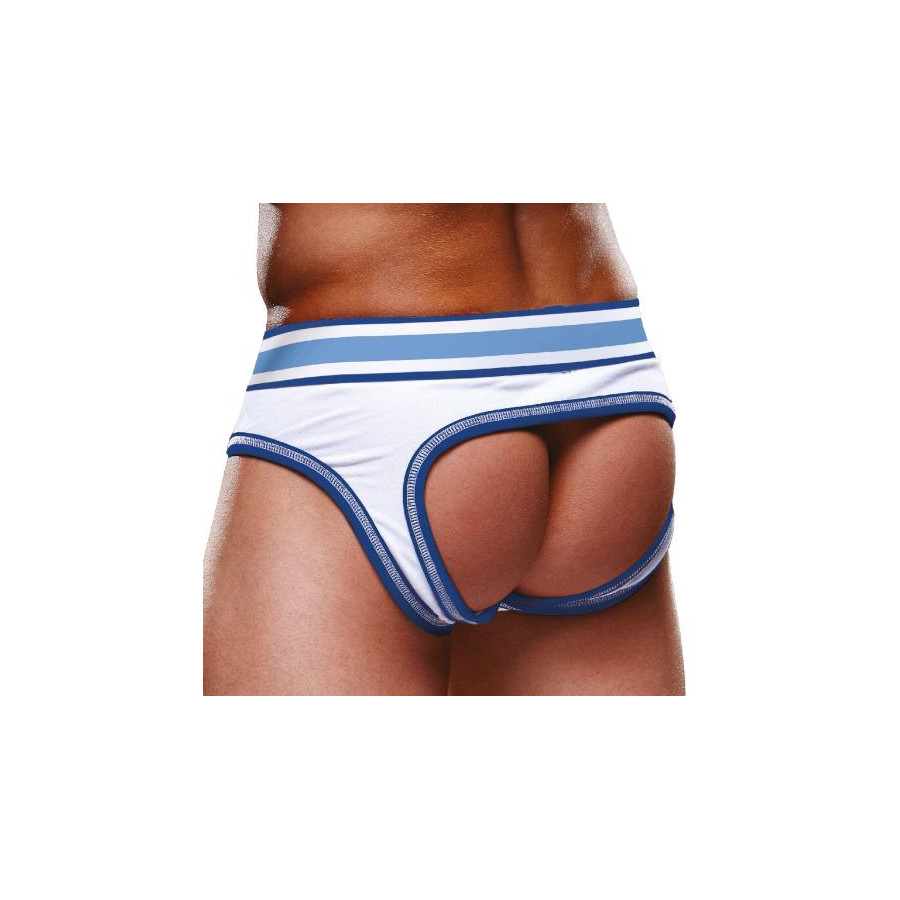 Bottomless Open Brief Prowler Blanc-Bleu ciel