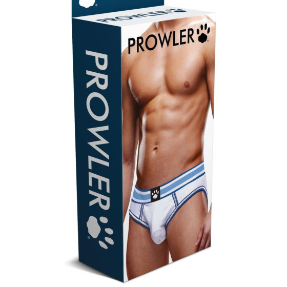Bottomless Open Brief Prowler Blanc-Bleu ciel