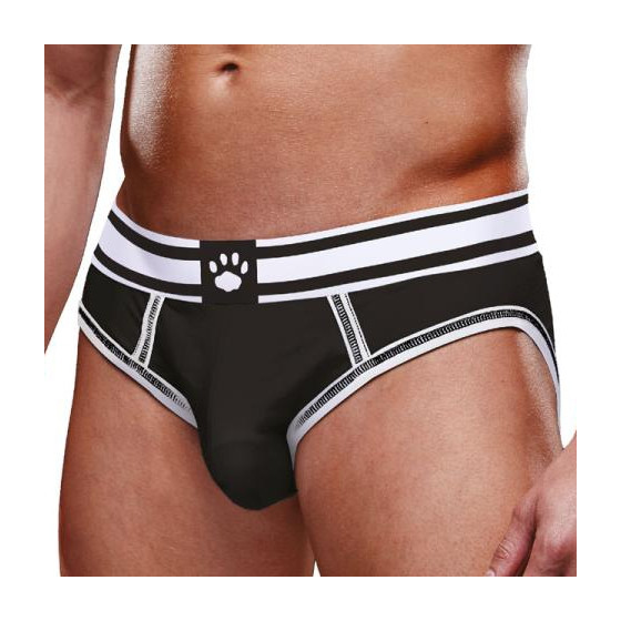 Bottomless Open Brief Prowler Noir-Blanc