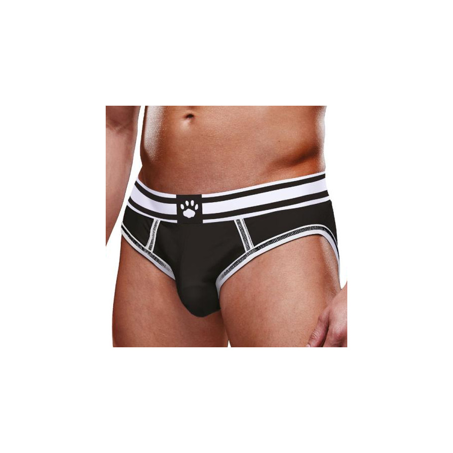 Bottomless Open Brief Prowler Noir-Blanc