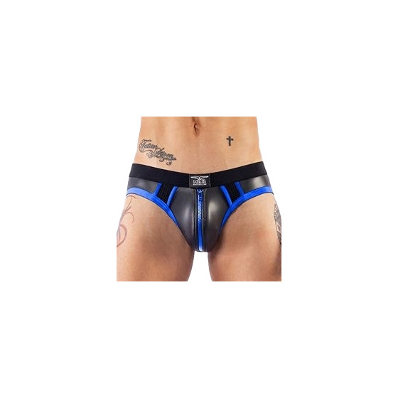 Jockstrap en néoprène Jock Brief Mr B Noir-Bleu
