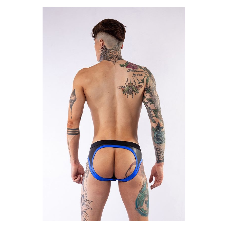 Jockstrap en néoprène Jock Brief Mr B Noir-Bleu
