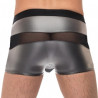 Boxer sexy IRON CLAD Noir-Argenté