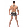 Boxer sexy IRON CLAD Noir-Argenté