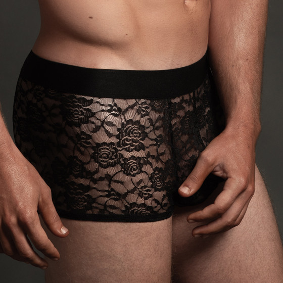 Boxer Lace Dentelle Noir