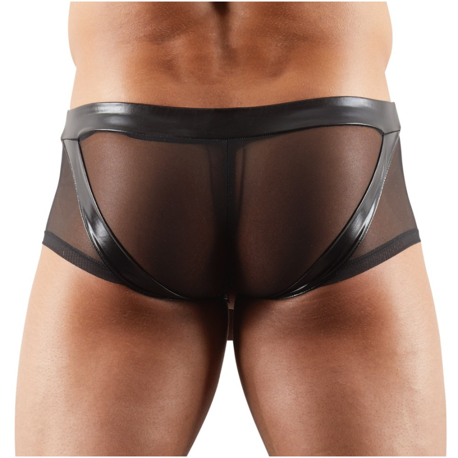 Boxer sexy avec Anneau TROYA Noir