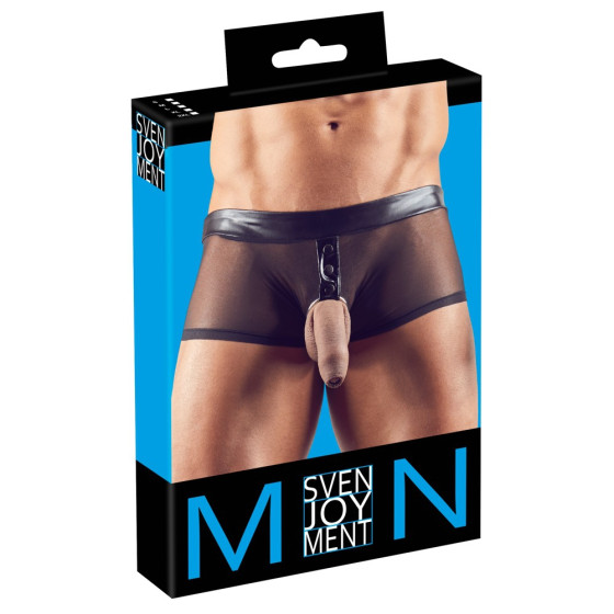 Boxer sexy avec Anneau TROYA Noir