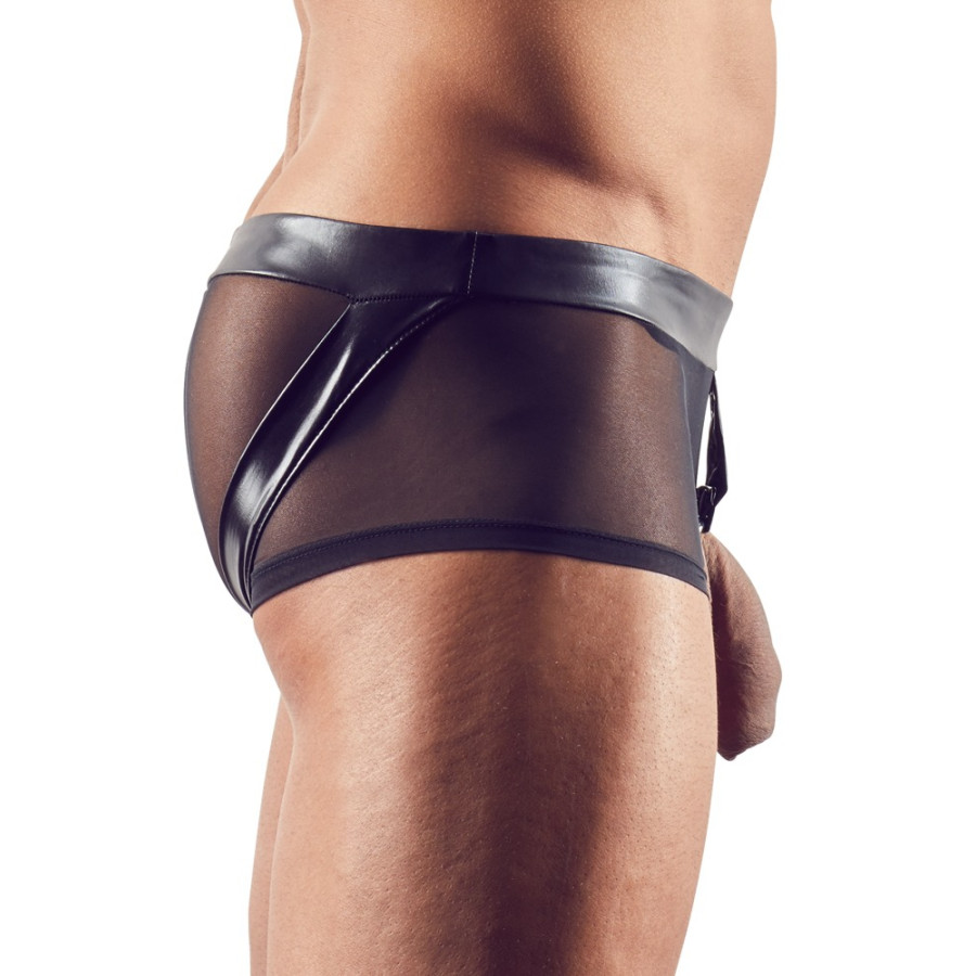 Boxer sexy avec Anneau TROYA Noir