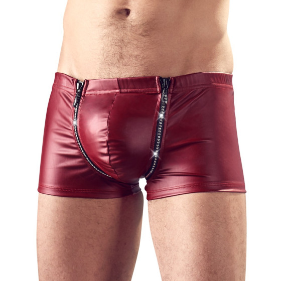 Boxer ZIP STRASS Rouge