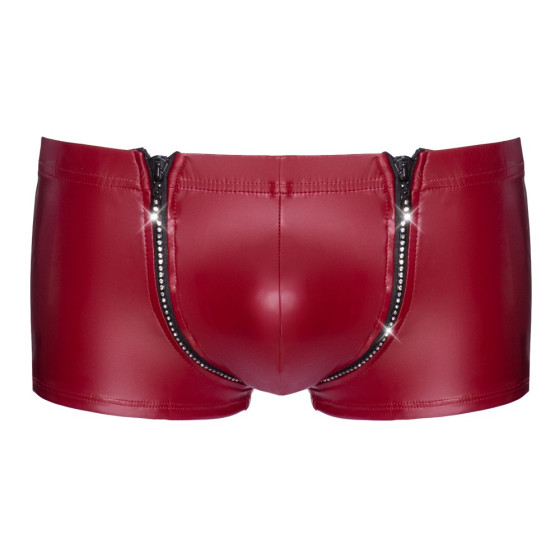 Boxer ZIP STRASS Rouge