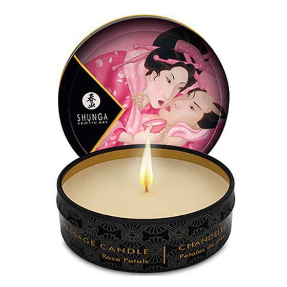 Bougie de Massage Pétale de Rose 30mL