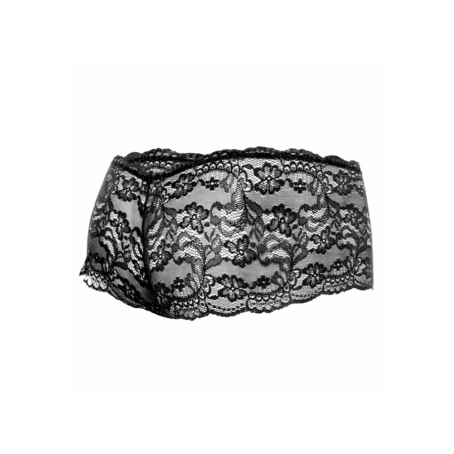 Boxer sexy Dentelle LACE MoB Noir