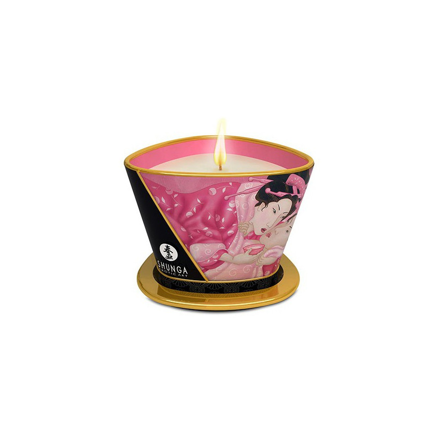 Chandelle de massage APHRODISIA Pétales de Rose 170mL