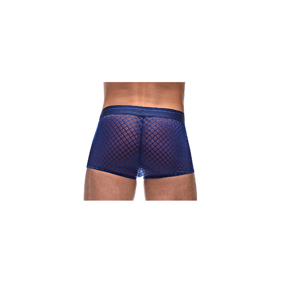 Boxer DIAMOND MESH Bleu