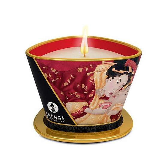 Chandelle de massage ROMANCE Fraise 170mL