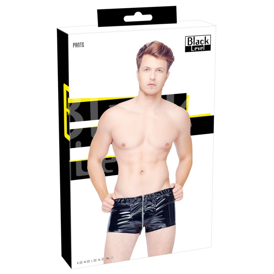 Boxer Short VINYL ZIP Noir