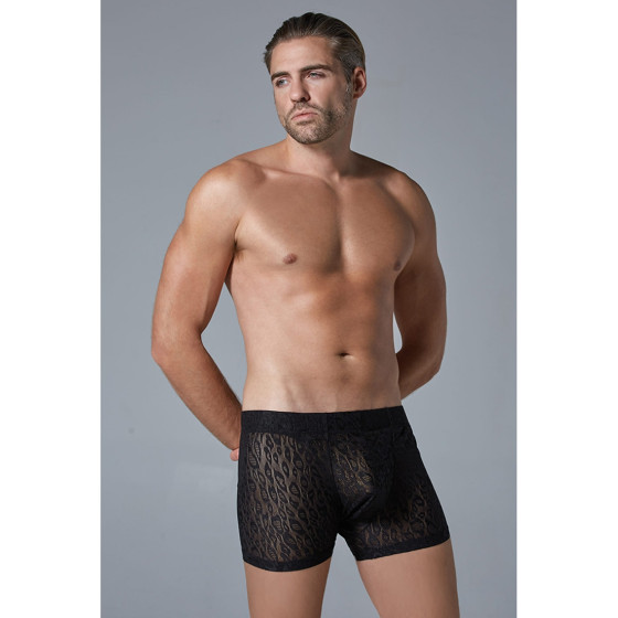 Boxer Dentelle LEOPARD Allure Noir