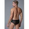 Shorty Dentelle Leopard Allure Noir