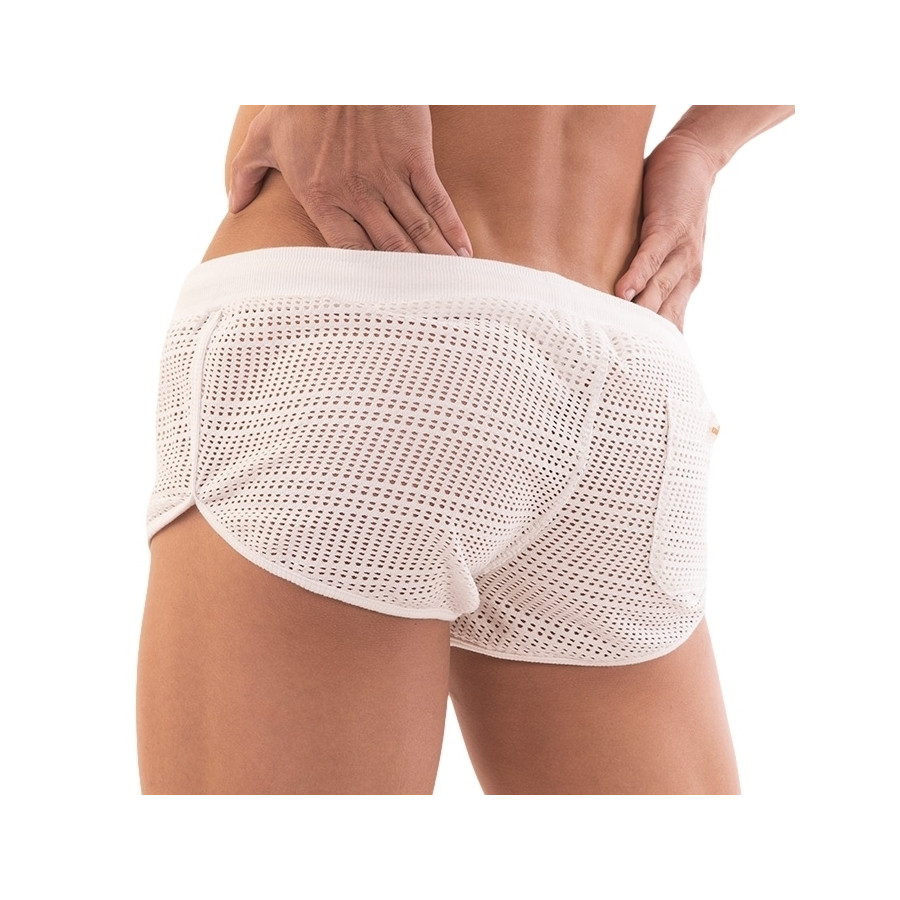 Short filet Aachet Blanc
