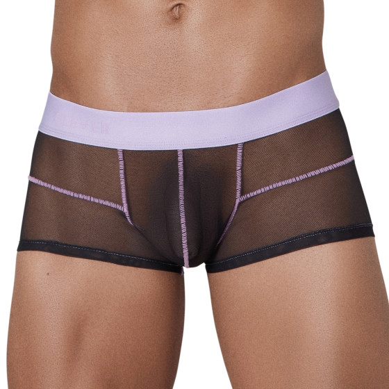 Boxer transparent Hunch Trunks Noir-Violet