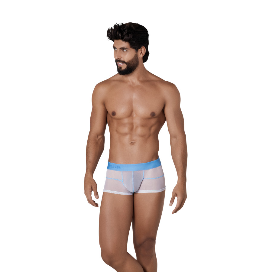 Boxer transparent Hunch Trunks Blanc-Bleu