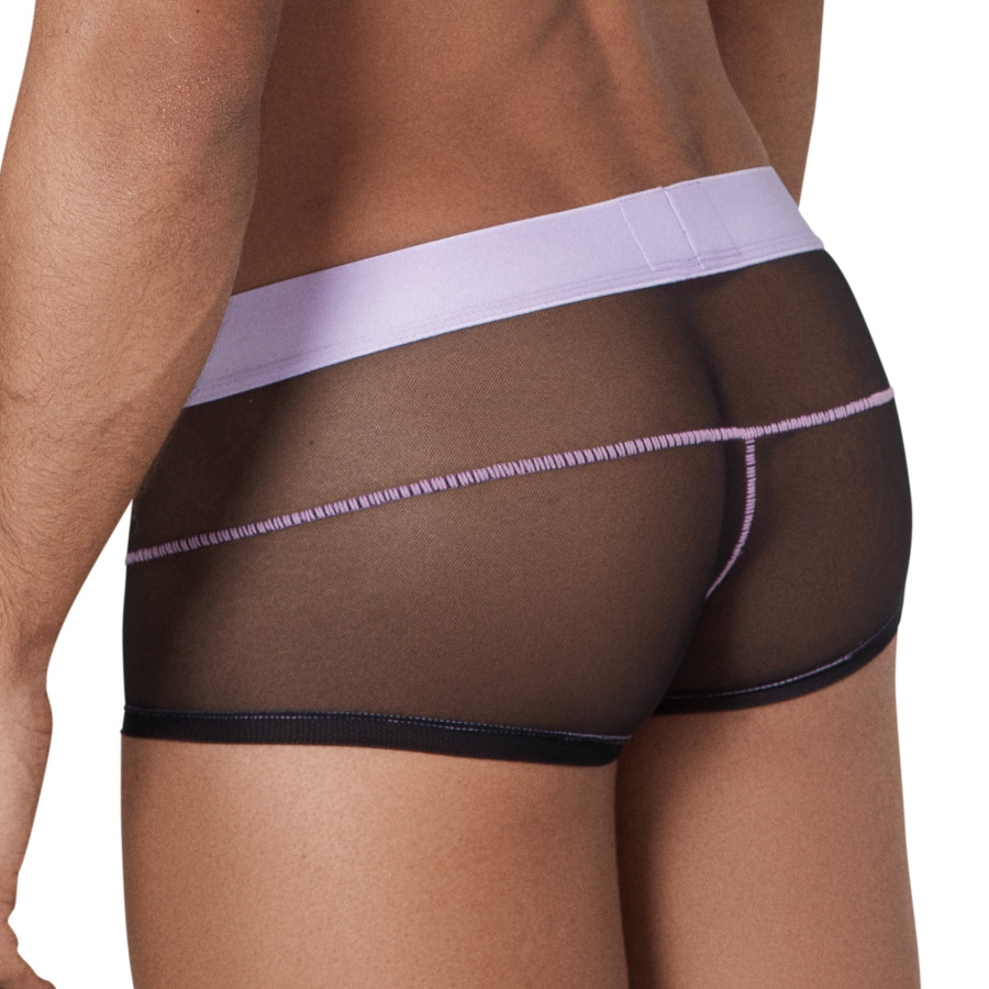 Boxer transparent Hunch Trunks Noir-Violet