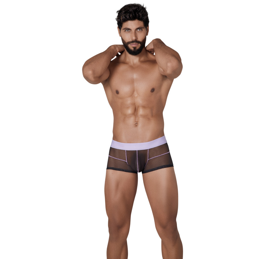 Boxer transparent Hunch Trunks Noir-Violet