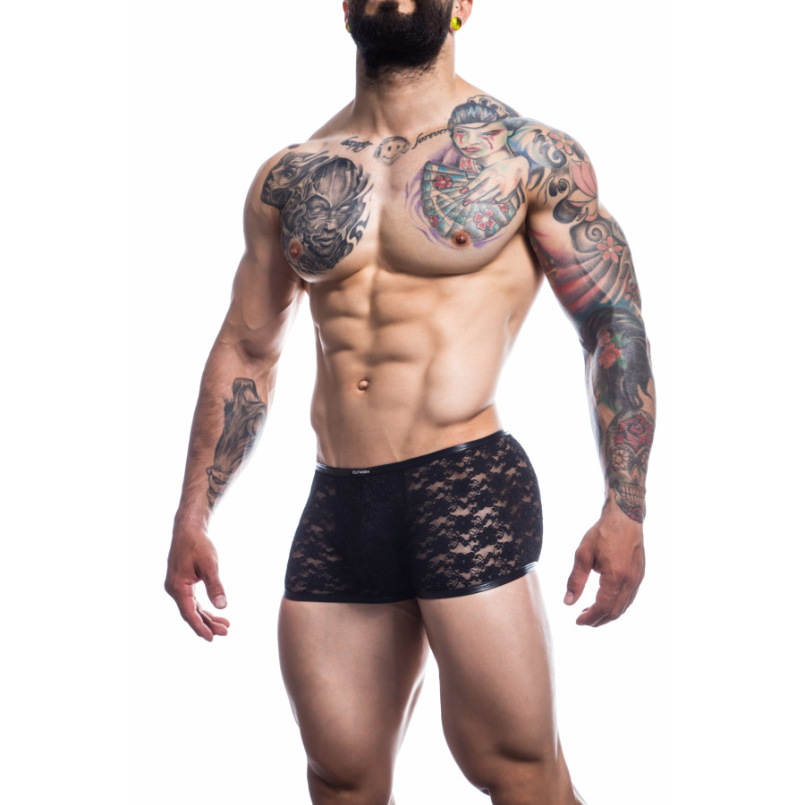 Boxer en dentelle Lace Trunk Noir