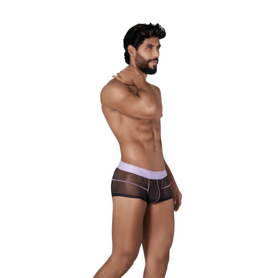 Boxer transparent Hunch Trunks Noir-Violet