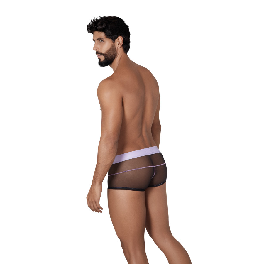 Boxer transparent Hunch Trunks Noir-Violet