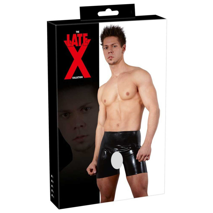 Short en latex avec Ouverture