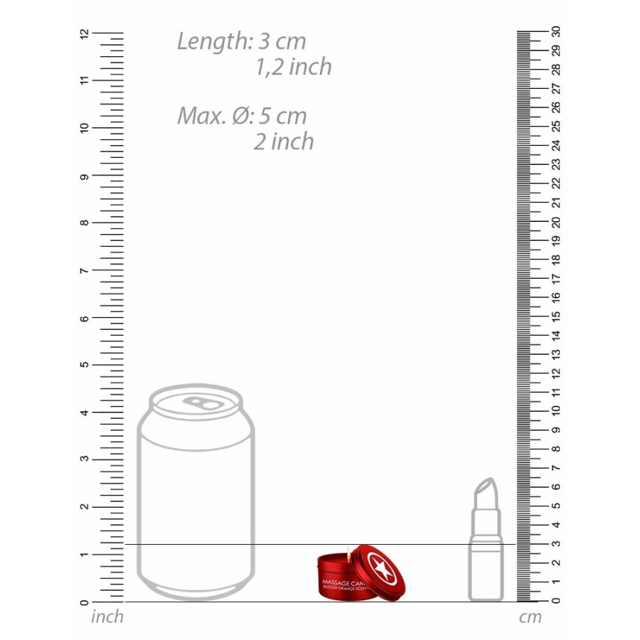 Bougie Candle Star Orange Sanguine 50g