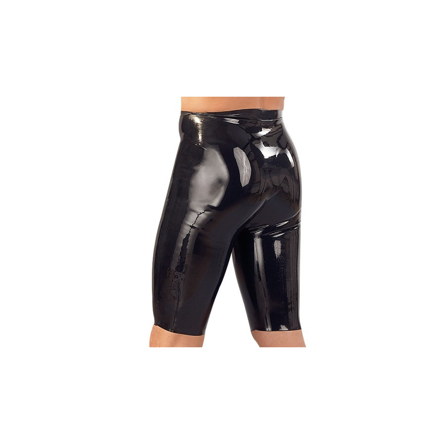 Short Cycliste en latex avec gaine pénis