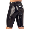 Short Cycliste en latex avec gaine pénis