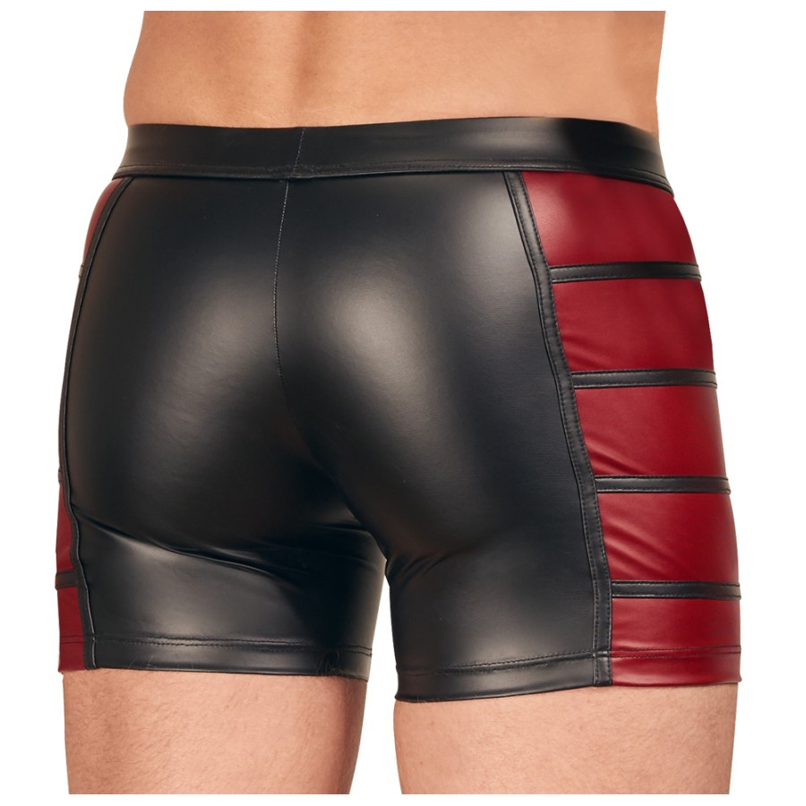 Boxer long VEGA Noir-Rouge