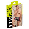 Boxer long VEGA Noir-Rouge