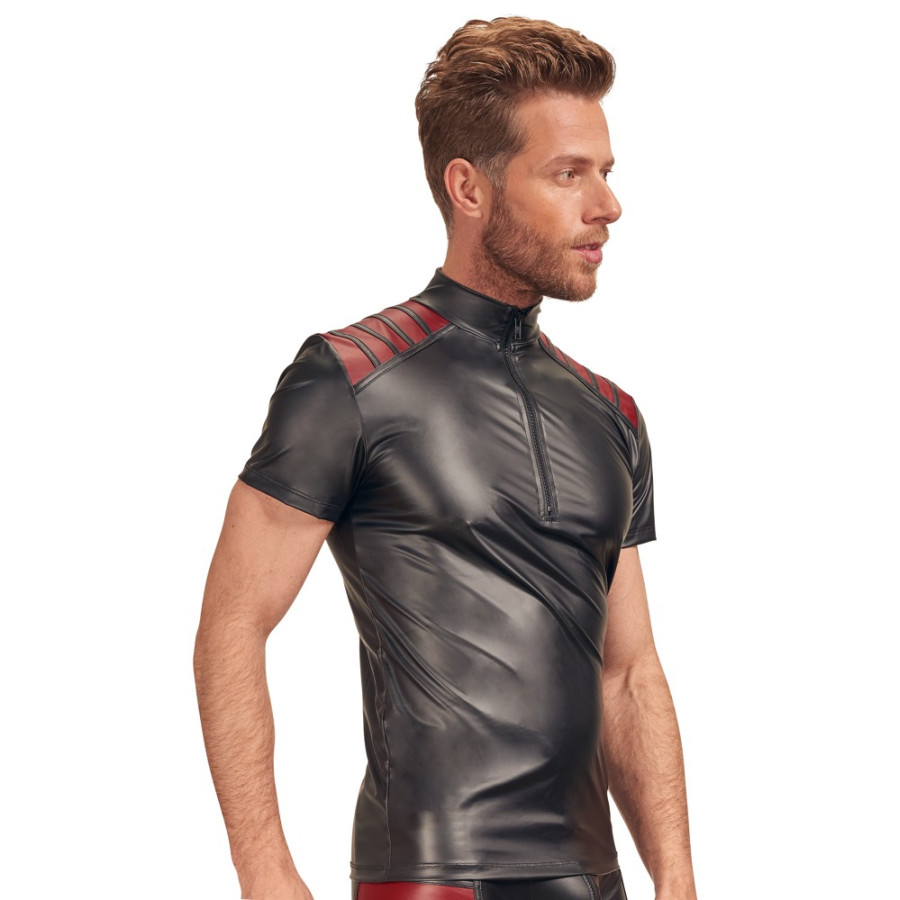 T-shirt VEGA Noir-Rouge